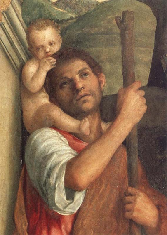 Gentile Bellini Detail of Saints Christopher,Jerome,and Louis Spain oil painting art